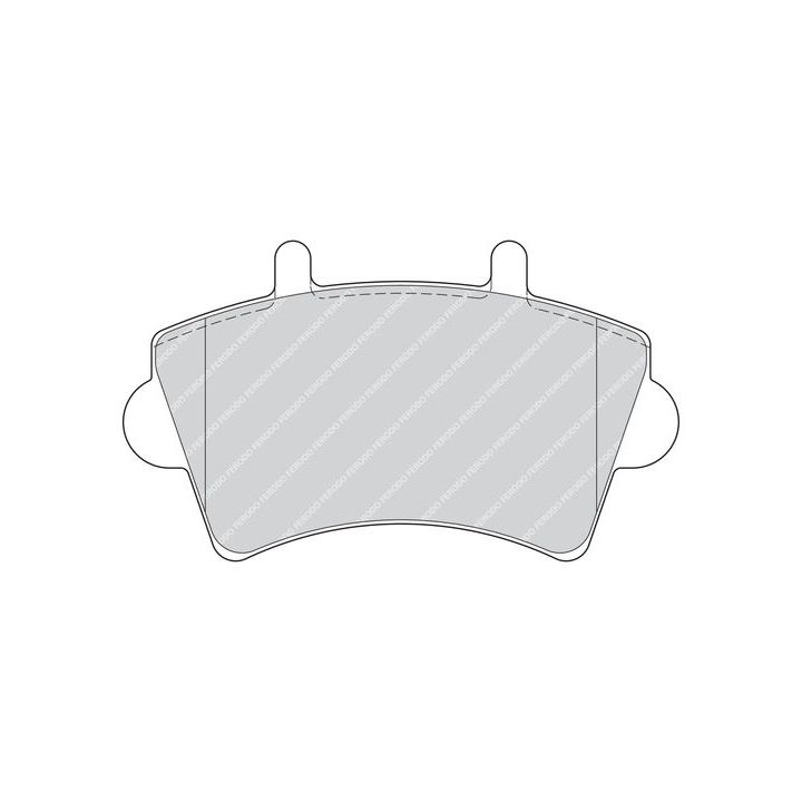 Stabdžių trinkelių rinkinys, diskinis stabdys FERODO FVR1452