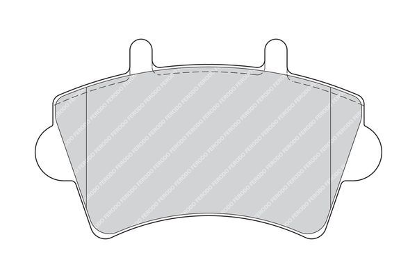 Stabdžių trinkelių rinkinys, diskinis stabdys FERODO FVR1452