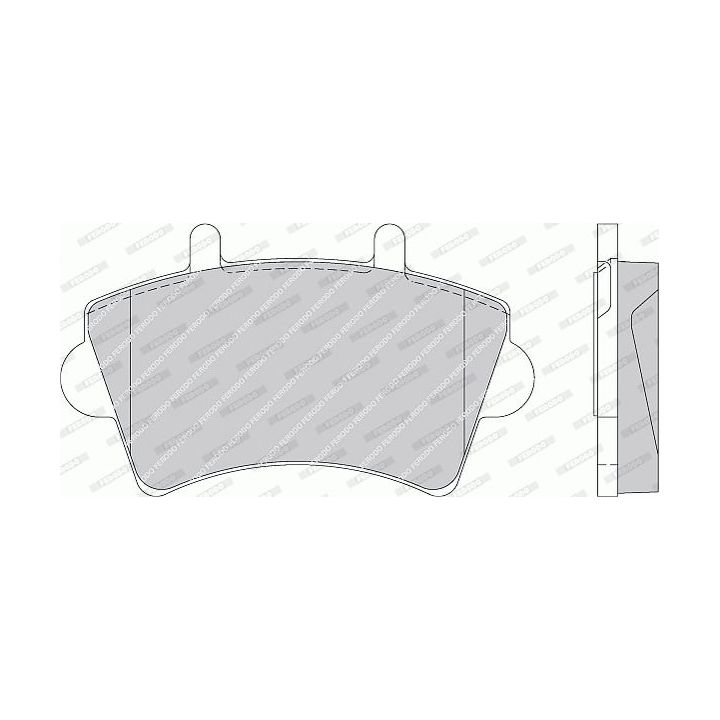 Stabdžių trinkelių rinkinys, diskinis stabdys FERODO FVR1452