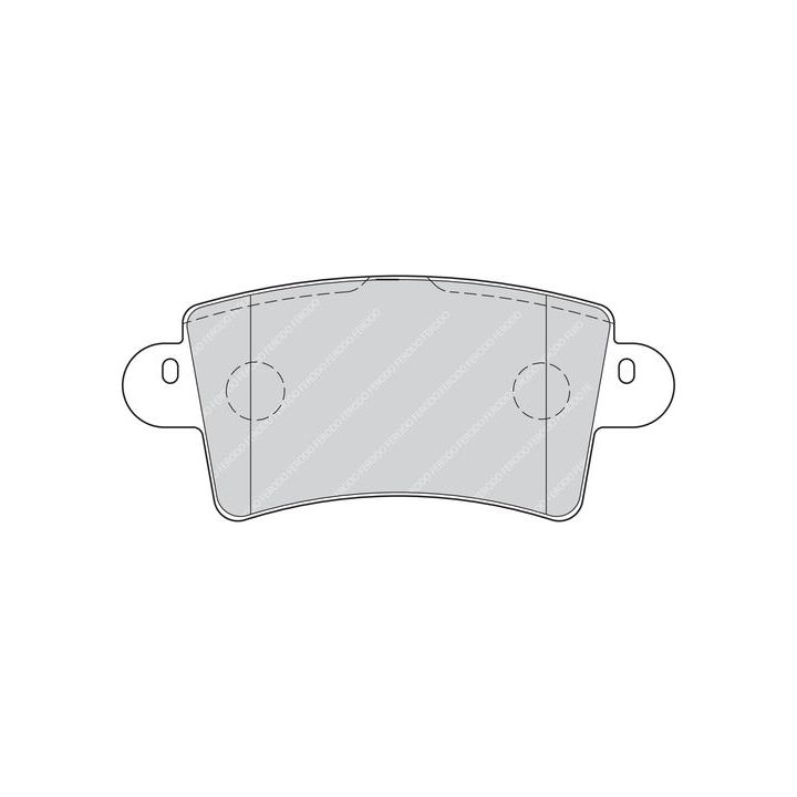 Stabdžių trinkelių rinkinys, diskinis stabdys FERODO FVR1453