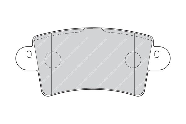 Stabdžių trinkelių rinkinys, diskinis stabdys FERODO FVR1453