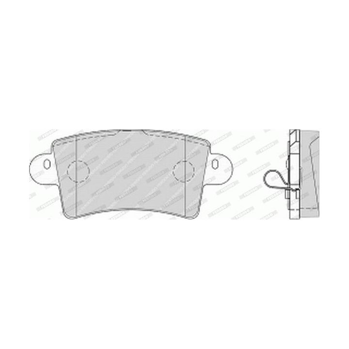 Stabdžių trinkelių rinkinys, diskinis stabdys FERODO FVR1453