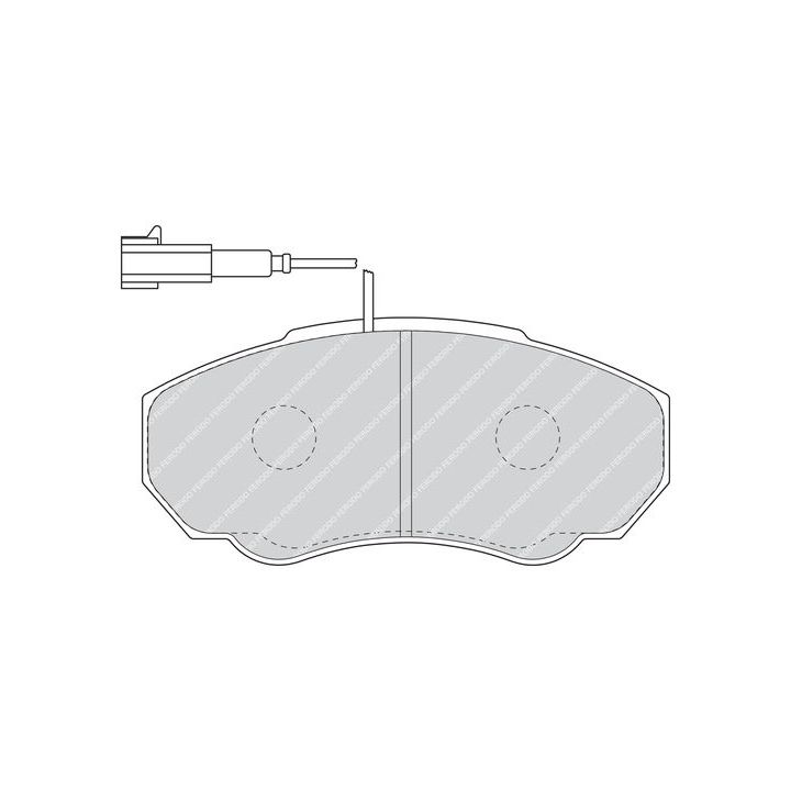 Stabdžių trinkelių rinkinys, diskinis stabdys FERODO FVR1478