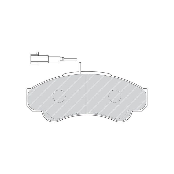 Stabdžių trinkelių rinkinys, diskinis stabdys FERODO FVR1479