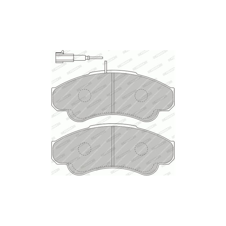 Stabdžių trinkelių rinkinys, diskinis stabdys FERODO FVR1479