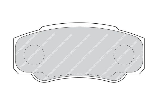 Stabdžių trinkelių rinkinys, diskinis stabdys FERODO FVR1480