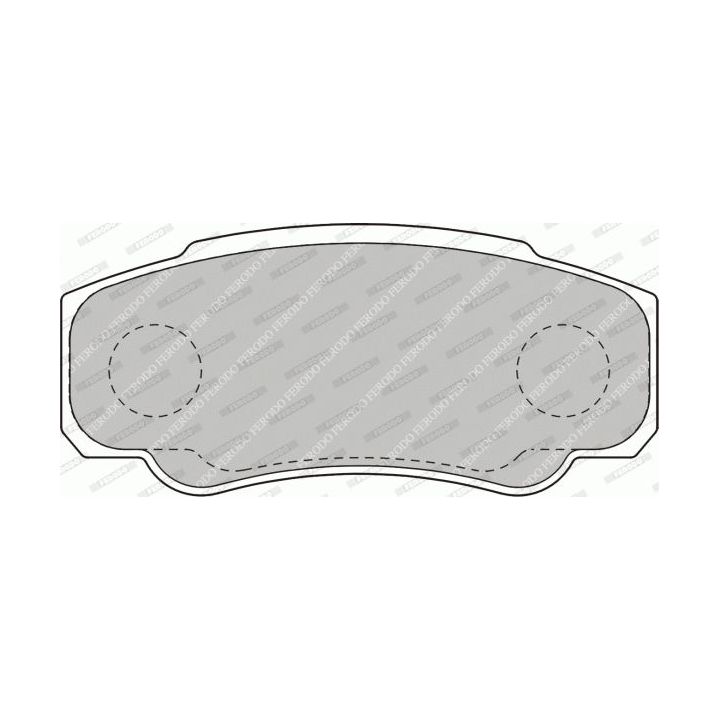 Stabdžių trinkelių rinkinys, diskinis stabdys FERODO FVR1480