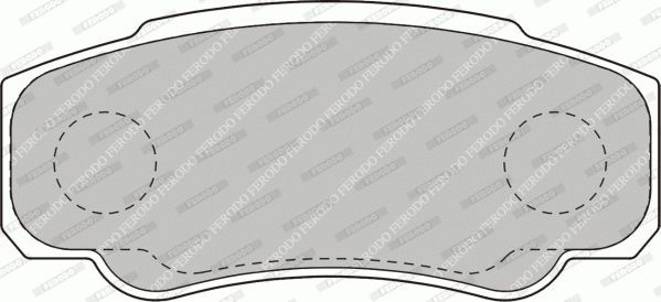 Stabdžių trinkelių rinkinys, diskinis stabdys FERODO FVR1480