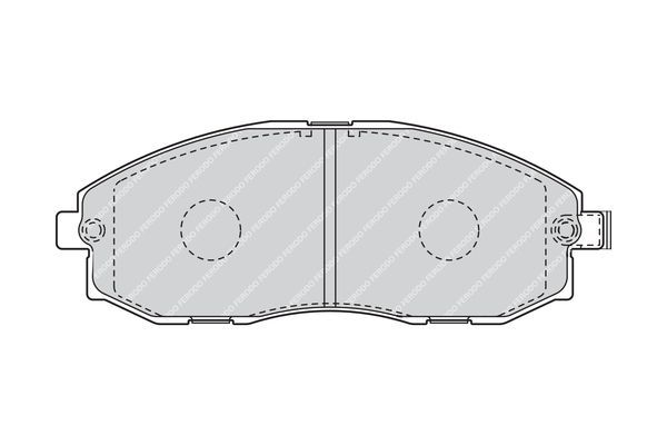 Stabdžių trinkelių rinkinys, diskinis stabdys FERODO FVR1498