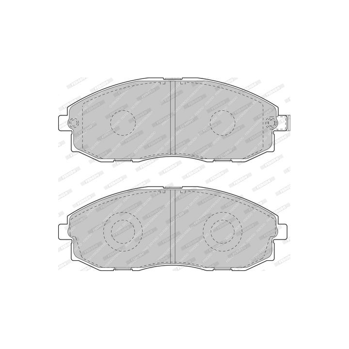 Stabdžių trinkelių rinkinys, diskinis stabdys FERODO FVR1498