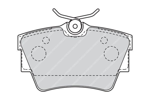 Stabdžių trinkelių rinkinys, diskinis stabdys FERODO FVR1516