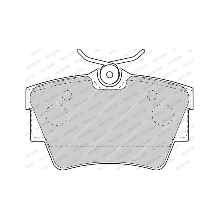 Stabdžių trinkelių rinkinys, diskinis stabdys FERODO FVR1516