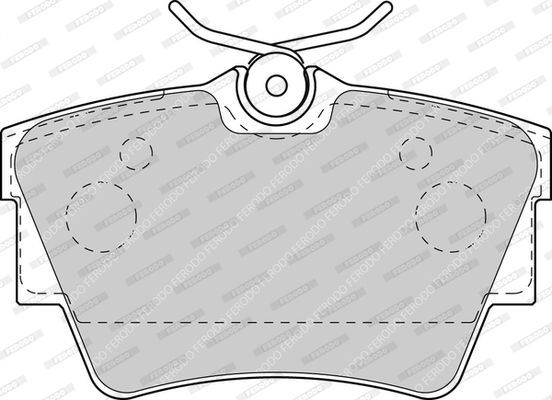 Stabdžių trinkelių rinkinys, diskinis stabdys FERODO FVR1516