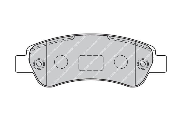 Stabdžių trinkelių rinkinys, diskinis stabdys FERODO FVR1927