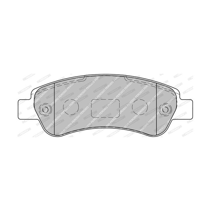 Stabdžių trinkelių rinkinys, diskinis stabdys FERODO FVR1927