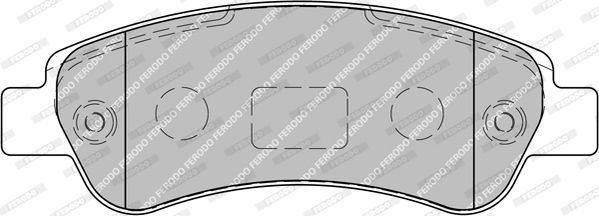 Stabdžių trinkelių rinkinys, diskinis stabdys FERODO FVR1927