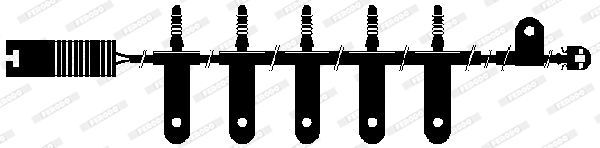 įspėjimo kontaktas, stabdžių trinkelių susidėvėjimas FERODO FWI270