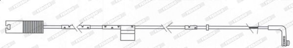 įspėjimo kontaktas, stabdžių trinkelių susidėvėjimas FERODO FWI332