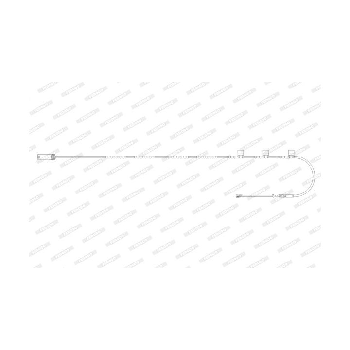 įspėjimo kontaktas, stabdžių trinkelių susidėvėjimas FERODO FWI377