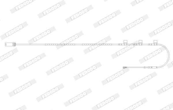 įspėjimo kontaktas, stabdžių trinkelių susidėvėjimas FERODO FWI377