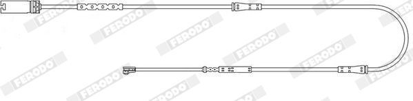 įspėjimo kontaktas, stabdžių trinkelių susidėvėjimas FERODO FWI401