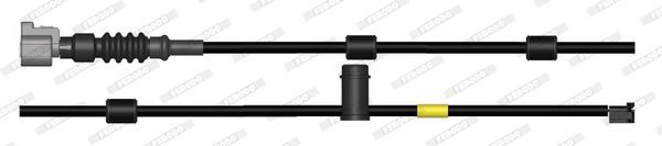 įspėjimo kontaktas, stabdžių trinkelių susidėvėjimas FERODO FWI432