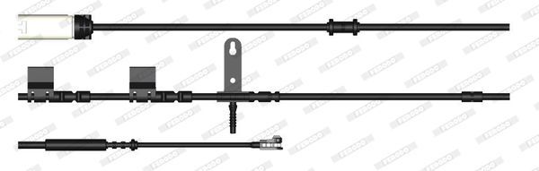 įspėjimo kontaktas, stabdžių trinkelių susidėvėjimas FERODO FWI440