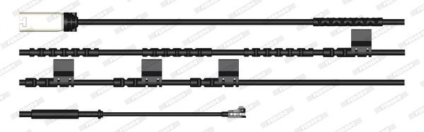 įspėjimo kontaktas, stabdžių trinkelių susidėvėjimas FERODO FWI442