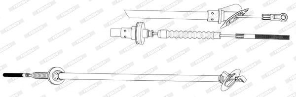 Sankabos trosas FERODO FCC421091