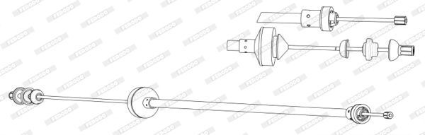Sankabos trosas FERODO FCC422656