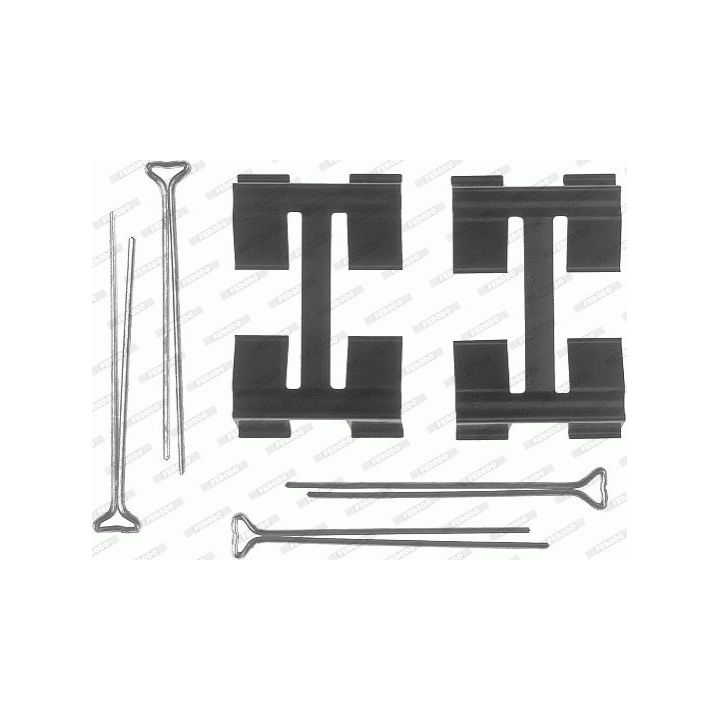 Priedų komplektas, diskinių stabdžių trinkelės FERODO FBA427