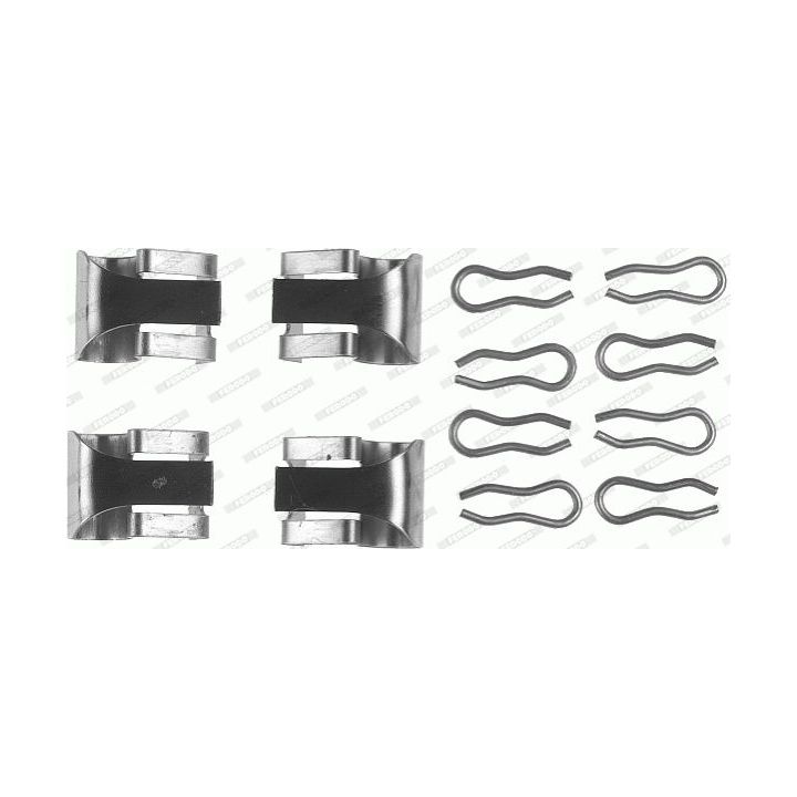 Priedų komplektas, diskinių stabdžių trinkelės FERODO FBA462