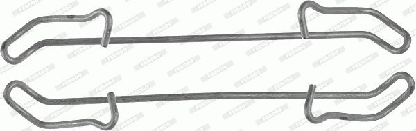 Priedų komplektas, diskinių stabdžių trinkelės FERODO FBA463