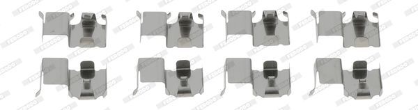 Priedų komplektas, diskinių stabdžių trinkelės FERODO FBA467