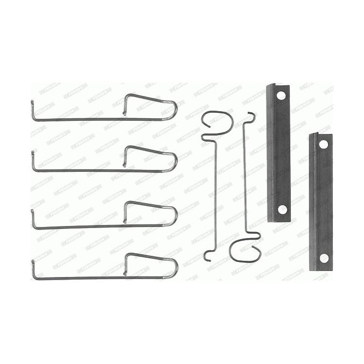 Priedų komplektas, diskinių stabdžių trinkelės FERODO FBA473