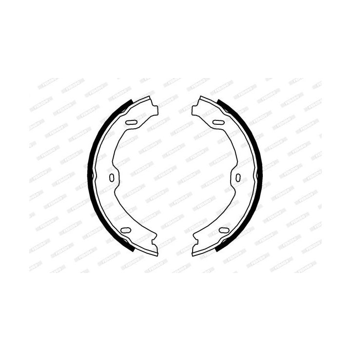 Stabdžių trinkelių komplektas, stovėjimo stabdis FERODO FSB4000