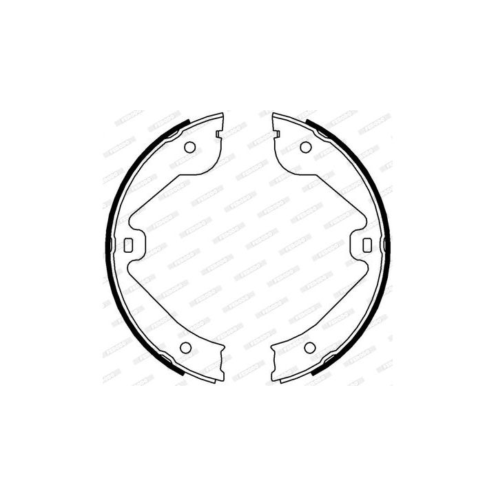 Stabdžių trinkelių komplektas, stovėjimo stabdis FERODO FSB4000