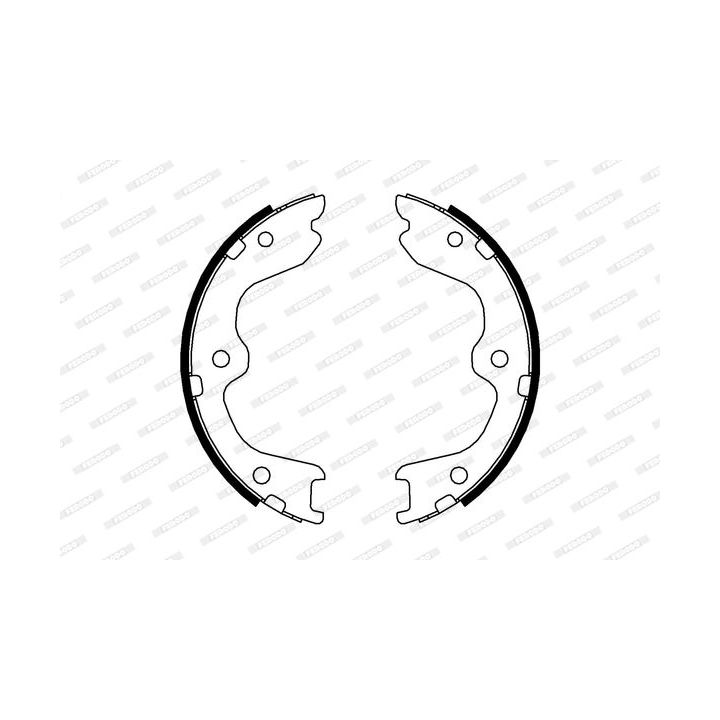 Stabdžių trinkelių komplektas, stovėjimo stabdis FERODO FSB4005