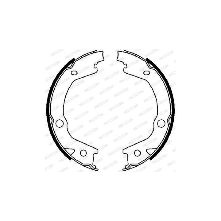 Stabdžių trinkelių komplektas, stovėjimo stabdis FERODO FSB4021
