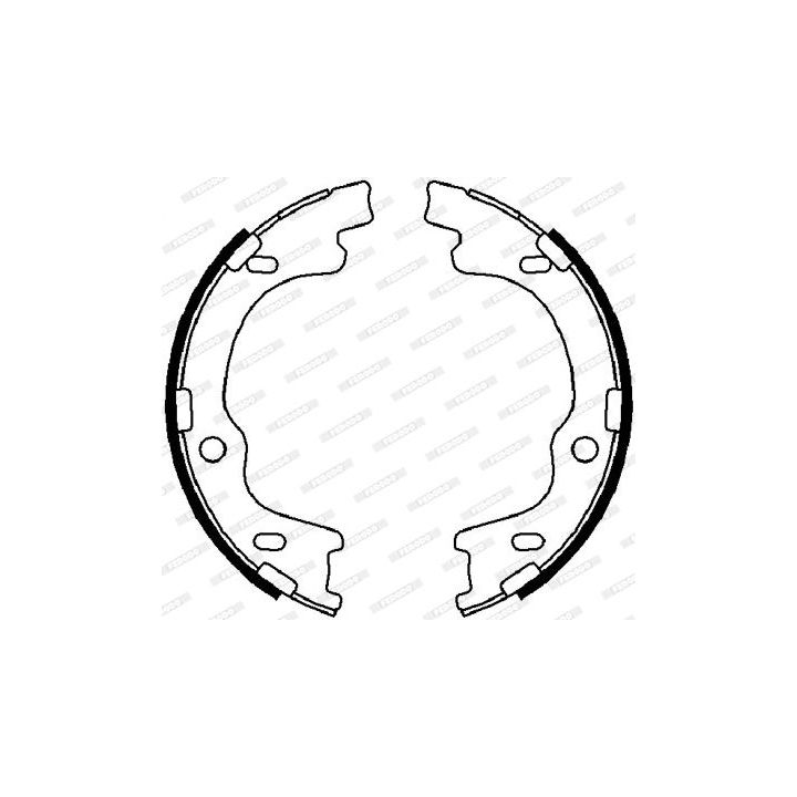 Stabdžių trinkelių komplektas, stovėjimo stabdis FERODO FSB4022