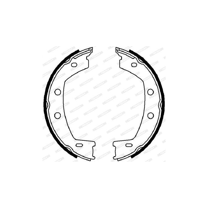 Stabdžių trinkelių komplektas, stovėjimo stabdis FERODO FSB4032
