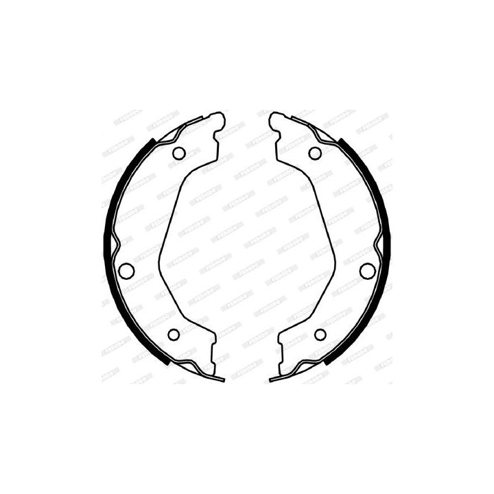 Stabdžių trinkelių komplektas, stovėjimo stabdis FERODO FSB4048