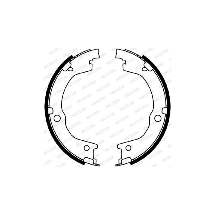 Stabdžių trinkelių komplektas, stovėjimo stabdis FERODO FSB4049