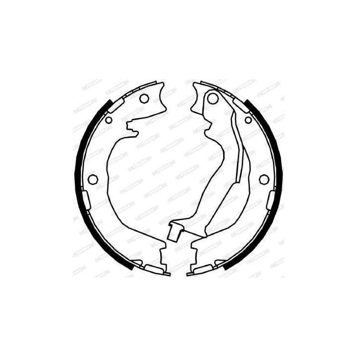 Stabdžių trinkelių komplektas, stovėjimo stabdis FERODO FSB4050