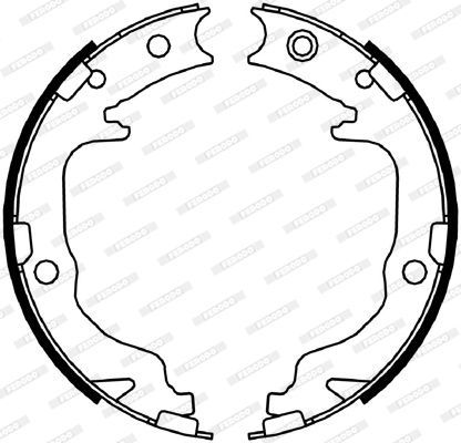Stabdžių trinkelių komplektas, stovėjimo stabdis FERODO FSB4059