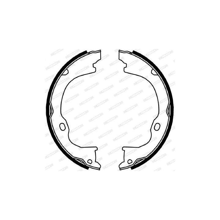 Stabdžių trinkelių komplektas, stovėjimo stabdis FERODO FSB4060