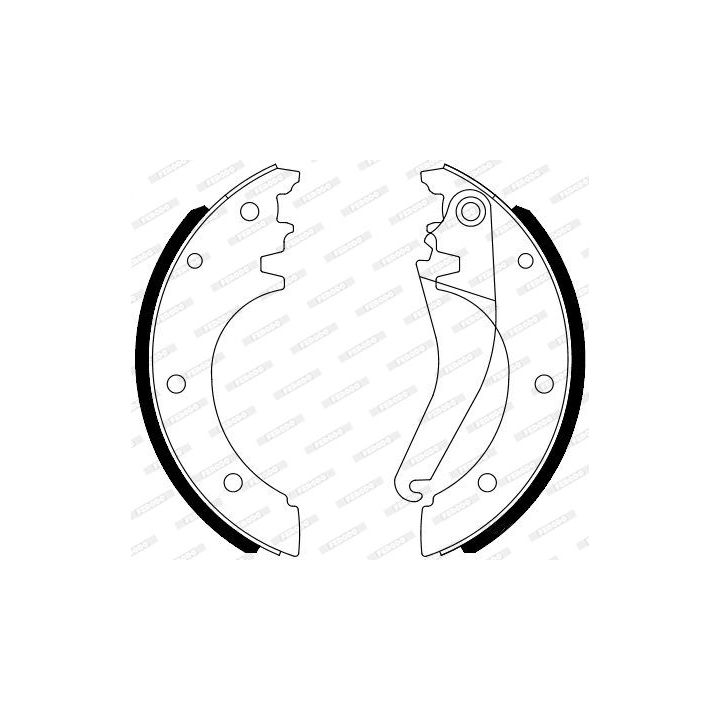 Stabdžių trinkelių komplektas, stovėjimo stabdis FERODO FSB4078