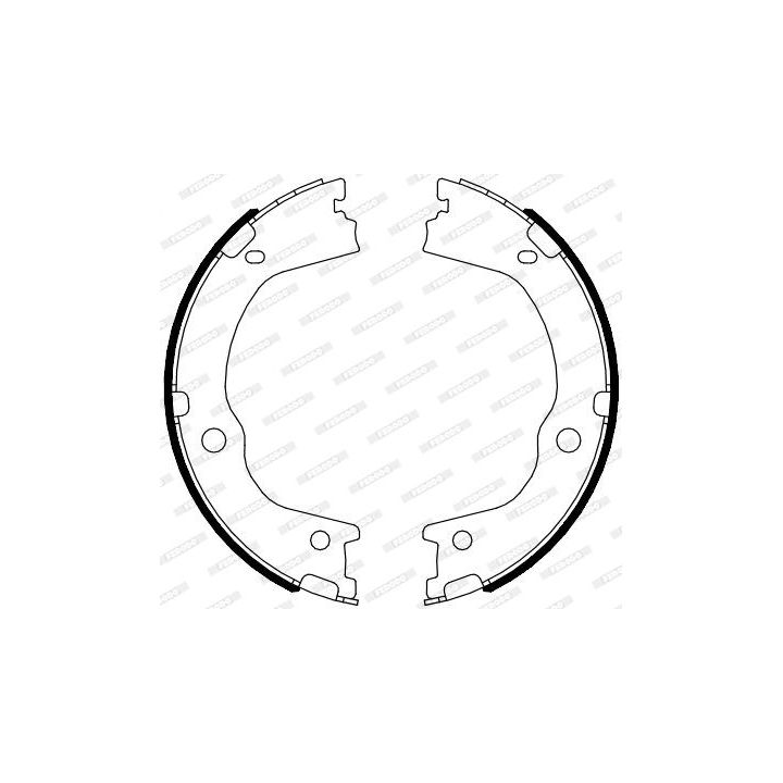 Stabdžių trinkelių komplektas, stovėjimo stabdis FERODO FSB4089