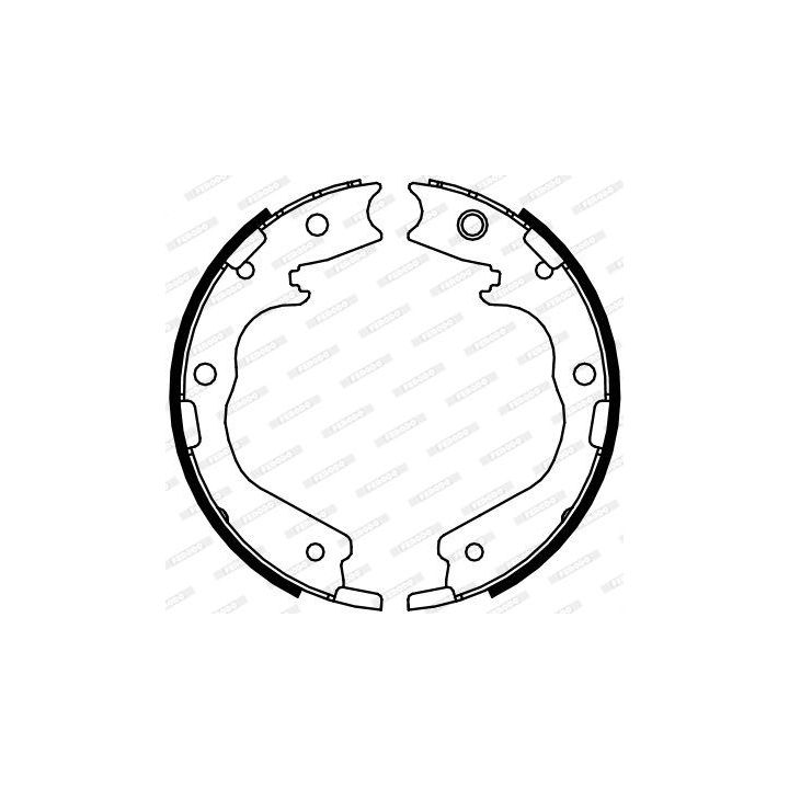 Stabdžių trinkelių komplektas, stovėjimo stabdis FERODO FSB4091