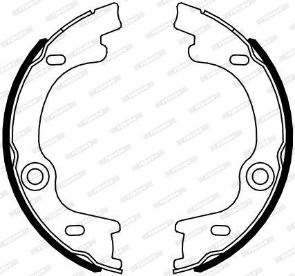 Stabdžių trinkelių komplektas, stovėjimo stabdis FERODO FSB4099